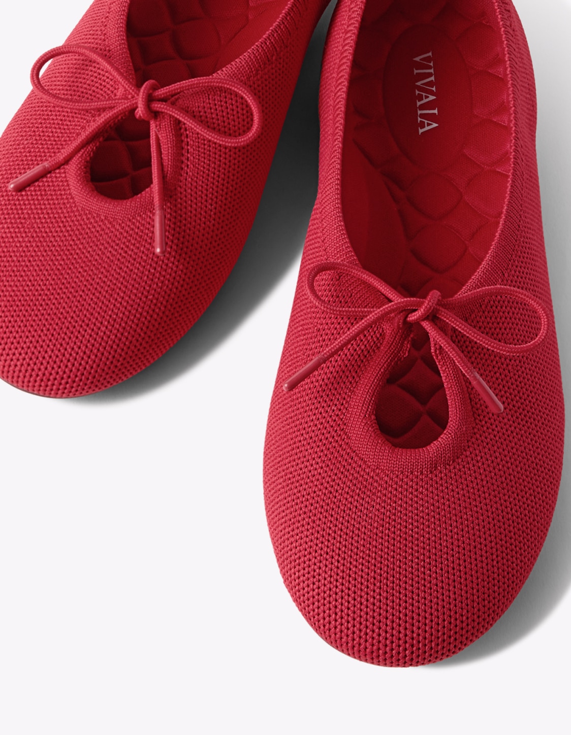 Round-Toe Lace-up Flats (Camora), RUBY RED, EU35 | VIVAIA